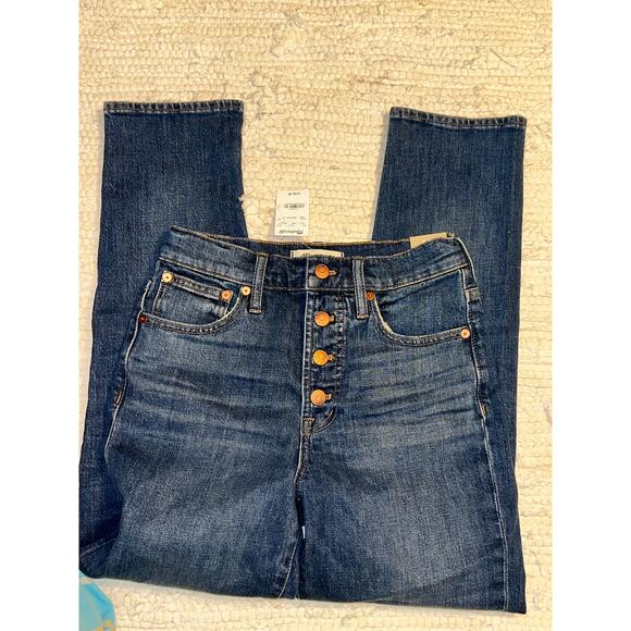 NEW W/ TAG MADEWELL $135 "THE PERFECT VINTAGE CROP JEAN" 25 - Picture 1 of 7